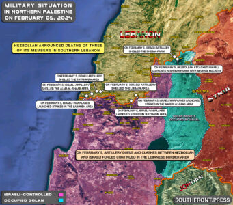 Military Situation In Palestine On February 5, 2024 (Map Update)