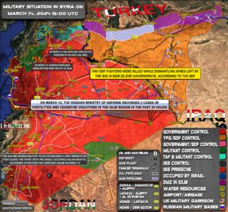 Military Situation In Syria On March 14, 2024 (Map Update)