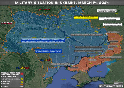 Military Situation On Ukrainian Frontlines On March 14, 2024 (Map Update)