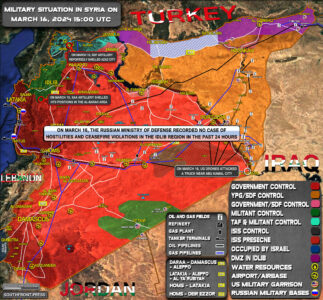 Military Situation In Syria On March 16, 2024 (Map Update)