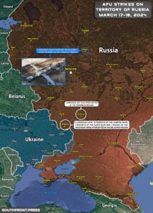Ukrainian Drone Strikes In Russian Rear Regions On March 18, 2024 (Map Update)