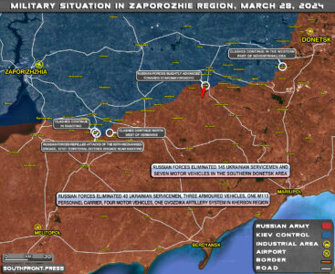 Military Situation On Ukrainian Frontlines On March 28, 204 (Map Update)