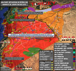 Military Situation In Syria On March 31, 2024 (Map Update)