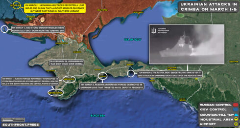 Ukrainian/NATO Attacks In Crimea On March 1-5, 2024 (Map Update)
