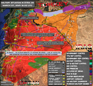 Military Situation In Syria On March 7, 2024 (Map Update)