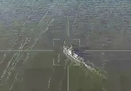 In Video: Russian Lancet UAV Struck Patrol Boat, Probably From US, In Rear Mykolaiv Region