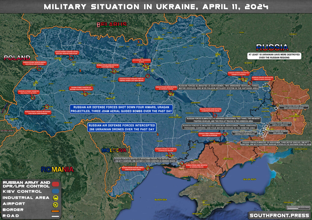 Military Situation In Ukraine On April 11, 2024 (Map Update)