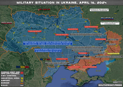 Military Situation On Ukrainian Frontlines On April 16, 2024 (Map Update)