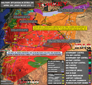 Military Situation In Syria On April 20, 2024 (Map Update)