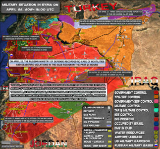 Military Situation In Syria On April 22, 2024 (Map Update)