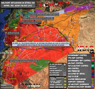 Military Situation In Syria On April 23, 2024 (Map Update)