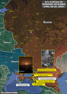 Ukrainian Drone Strikes In Russian Rear Regions On April 27, 2024 (Map Update)