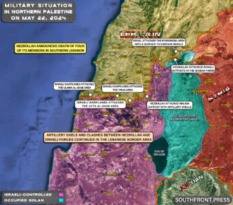 Military Situation In Palestine On May 22, 2024 (Map Update)