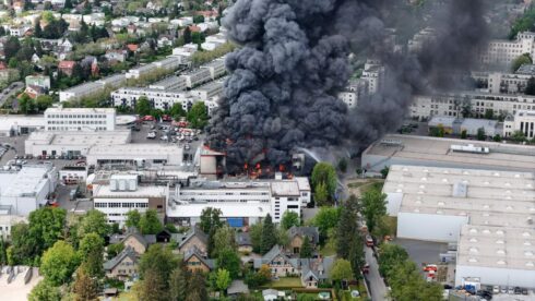 Large Fire Broke Out At Diehl Company That Produces IRIS-T Systems In Berlin