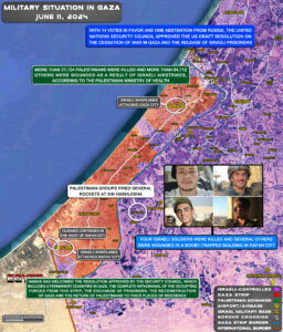 Military Situation In Gaza Strip On June 11, 2024 (Map Update)