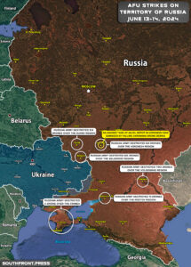 Ukrainian Attacks On Territory Of Russia On June 13-14, 2024 (Map Update)