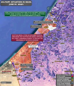 Military Situation In Palestine On June 1, 2024 (Map Update)
