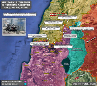 Military Situation In Palestine On June 22, 2024 (Map Update)