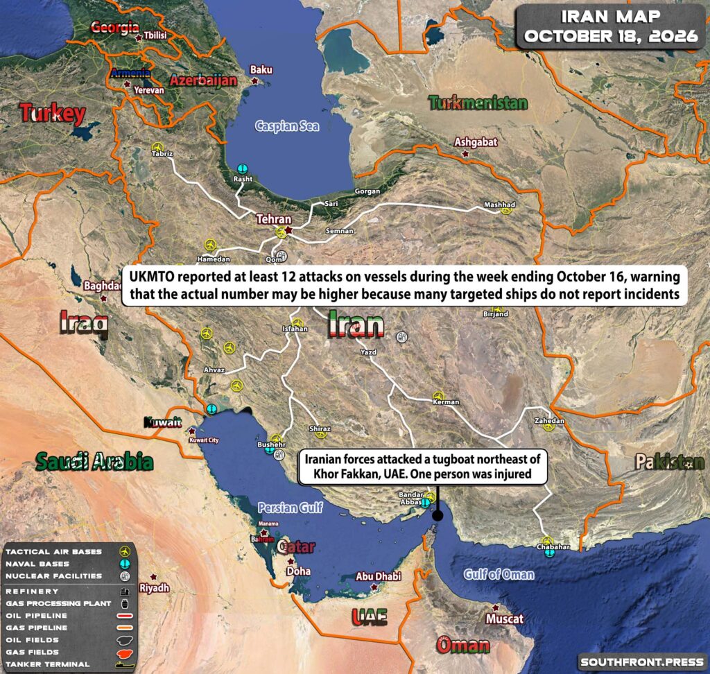 Military Situation In Iran On October 18, 2026 (Map Update)