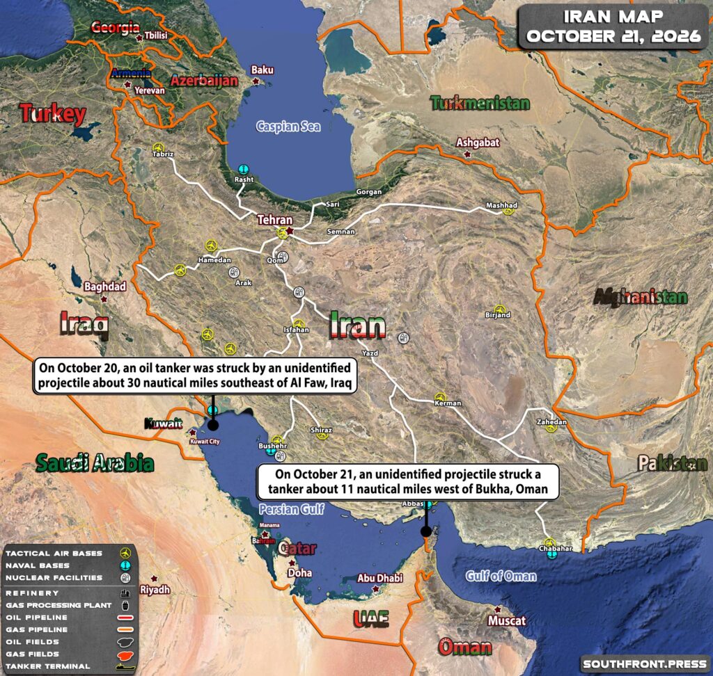 Military Situation In Iran On October 21, 2026 (Map Update)