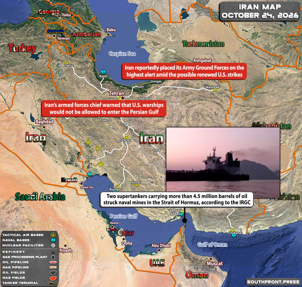 Military Situation In Iran On October 24, 2026 (Map Update)