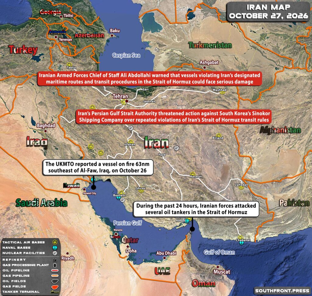 Military Situation In Iran On October 27, 2026 (Map Update)
