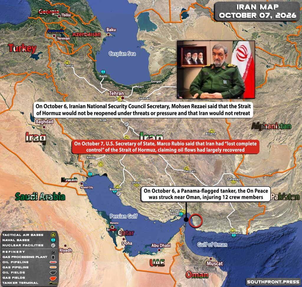Military Situation In Iran On October 7, 2026 (Map Update)