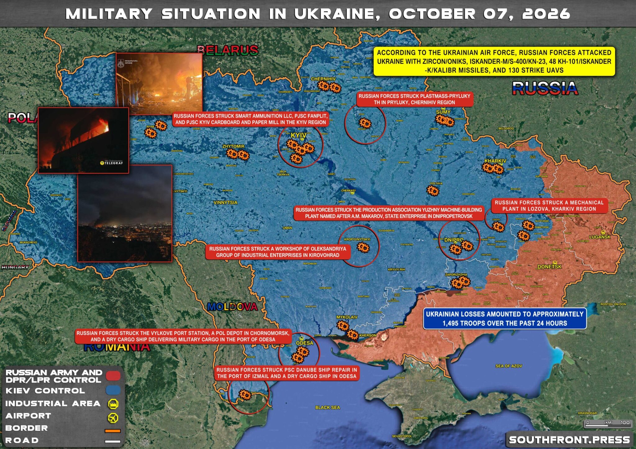 Military Situation In Ukraine And Ukrainian Attacks On Russian ...